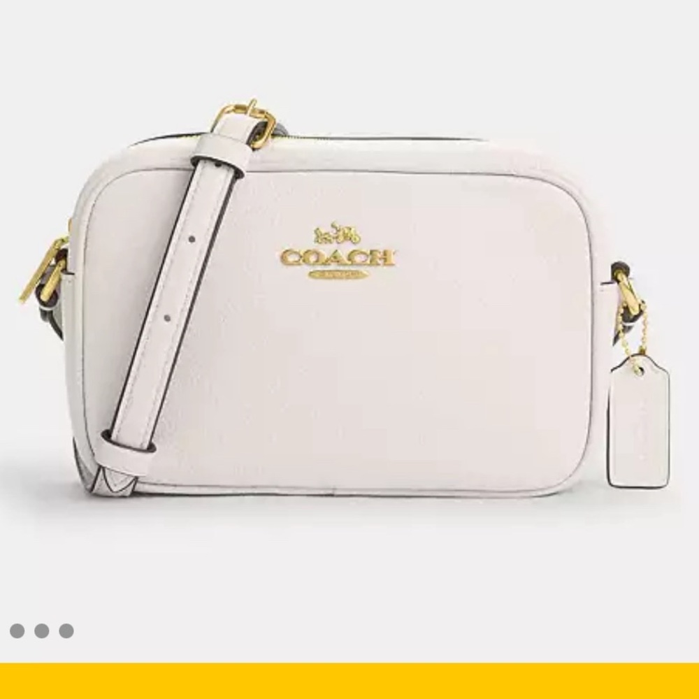 Coach Jamie Mini Camera Bag in Chalk with Gold